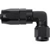 6AN 90 Degree Hose End Fitting Elbow Low Profile Forged Swivel Aluminum Black