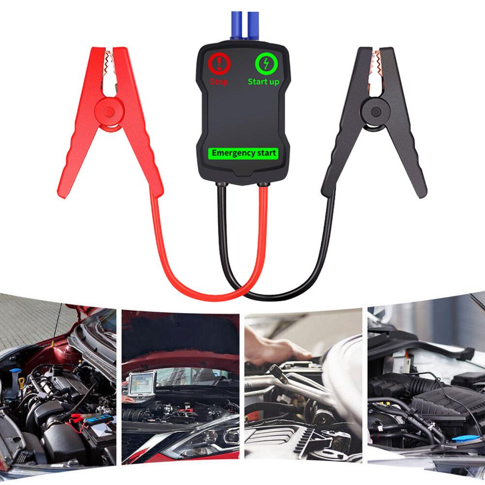 Spona na startovací kabel pro auto, nouzová autobaterie, inteligentní krokosvorky, červeno-černé spony pro 12V startovací kabel