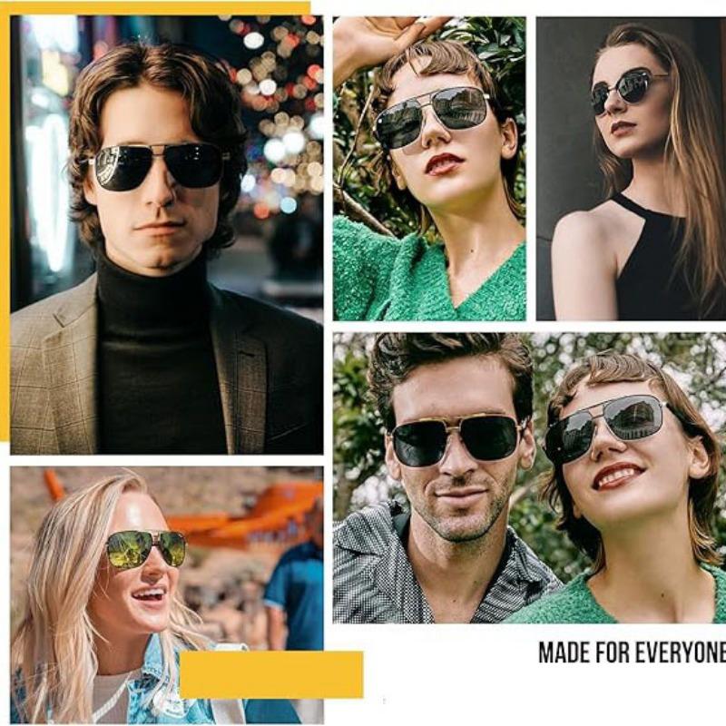 Ikke-polariserte Toppkvalitets Polariserte Solbriller Menn Kvinner Vintage Rektangulære Nyanser Antirefleks Kjørebriller