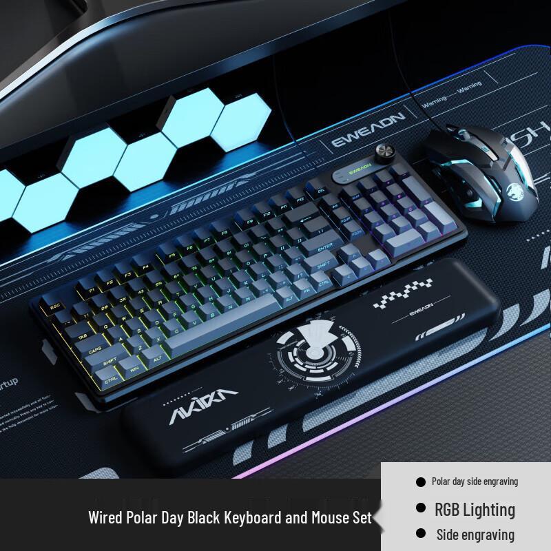 

Qisha Three-Mode Wireless Keyboard & Mouse Combo with Screen