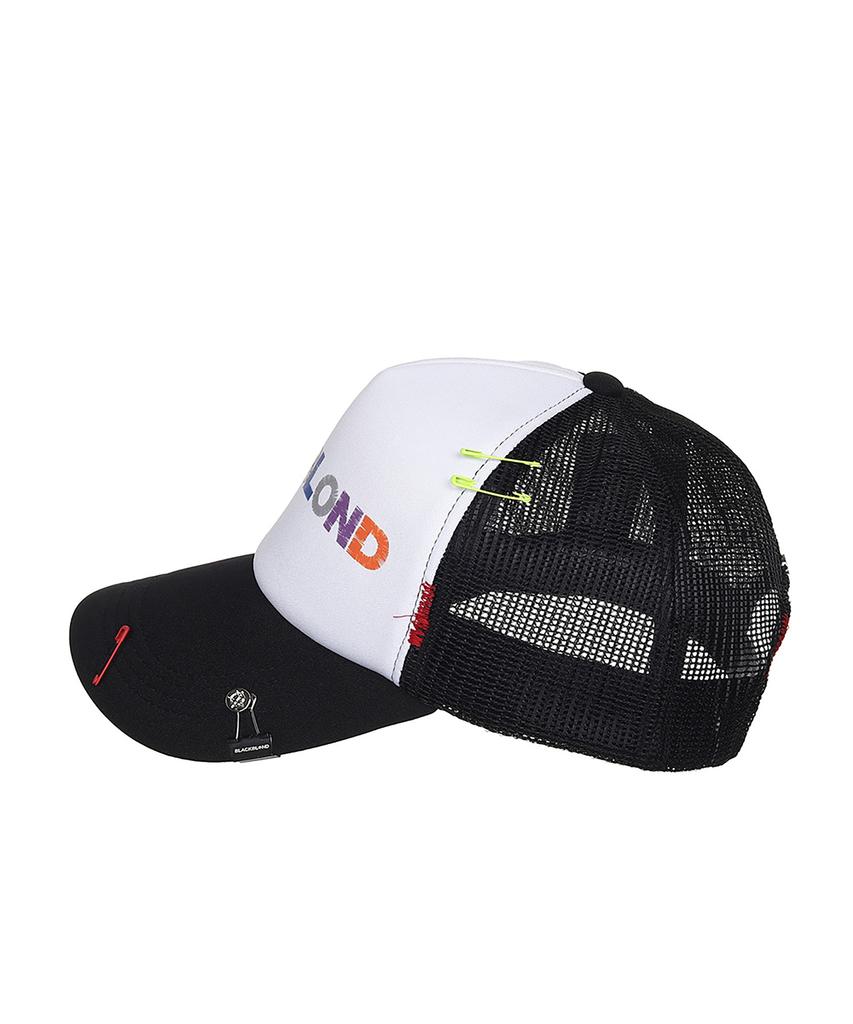 BLACKBLOND Vividi Uncover Colors Logo Trucker Mesh Cap (Black)