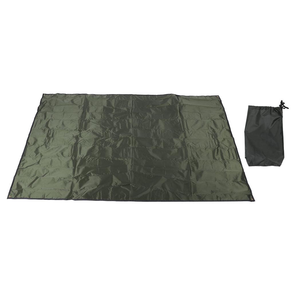 S Size Camping Tent Footprint Canopy Water Proof Camping Tarp Wear Proof Oxford Cloth Picnic Mat for Outdoor OD Green