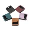 Étui Fin en Cuir de Luxe pour Samsung Galaxy Z Flip 6 5 4 3 5G Flip3 Anti-choc Emplacement Cartes Housse de Protection Téléphone Coque Affaires