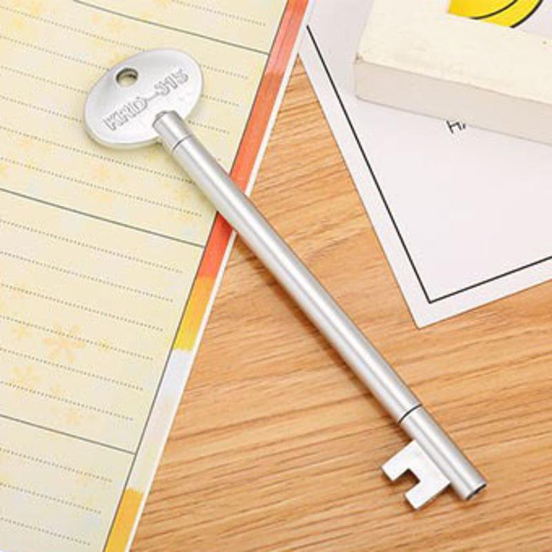 1 Piece Kawaii Retro Key Gel Pen School Office Supplies Vintage Creative Cute Pretty Lovely Pens