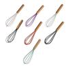 Silicone Egg Beater Whisk Wooden Handle Kitchen Hand Egg Beater Gadgets Kitchen Tools Baking Accessories  Kitchen Gadgets