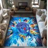 Manchester City Printed Flannel Area Rug Non Slip Soft Polyester Floor Carpet Indoor Decor Mat for Bedroom Living Room Sofa