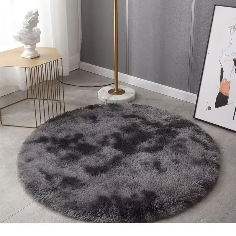 Super Soft Plush Round Rug Mat Fluffy White Carpets For Living Room Home Decor Bedroom Kid Room Decoration Salon Thick Pile Rug