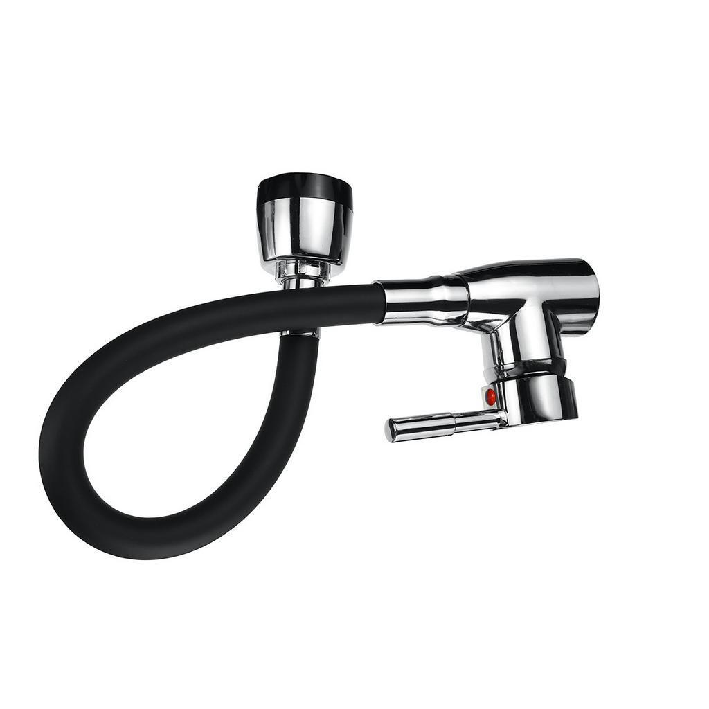 Polished Chrome Black Single Handle Kitchen Basin Faucet 360Rotating Cold and Hot Water Mixer Tap Torneira Deck Mounted