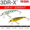 YO-ZURI 3DR-X Jerkbait Floating Fishing Lure 80mm 9g Sunset Shad Bass Fishing Bait with 3D Prism Scale