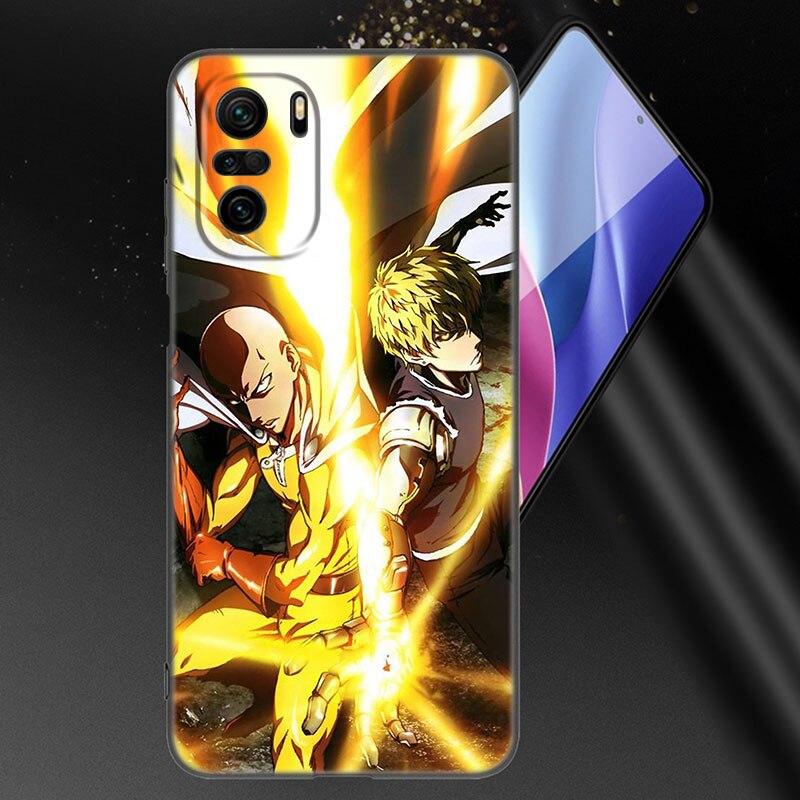 Anime One-Punch Man Phone Case For Xiaomi Mi POCO X3 NFC GT M4 M3 12 11T 10T Pro A3 11 Lite NE 5G 12X 11i F3 Soft Black Cover