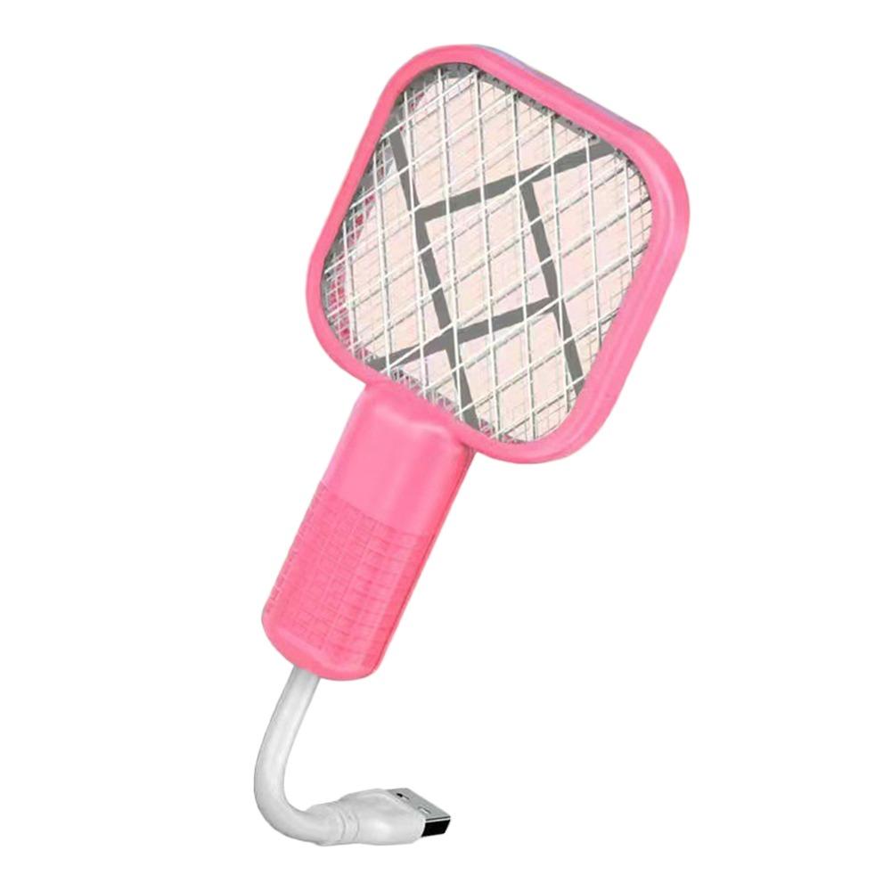 

Usb Insect Racket UV Light Mosquito Zapper New Mosquito Swatter Home StyleB Pink