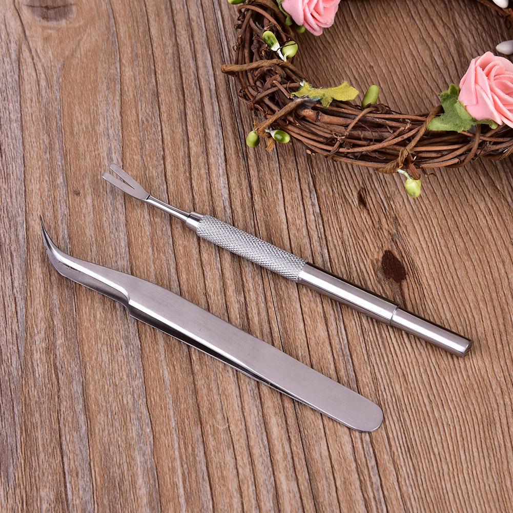2PCS Pet Dog Tick Remover Kit Stainless Steel Tweezers Tick Removal Tool