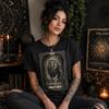 Leo Tarot Card T-Shirt, Vintage Lion Zodiac Graphic Tee, Occult Astrology Apparel