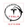 Car Badge Vinyl Reflective Fuel Tank Cap Stickers Decal Accessories For Tesla Model 3 Model S Model X Y Roadster Performance