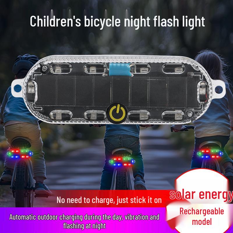 

Kids Solar-Powered Flashing Bike Taillight: Waterproof and Charging-Free