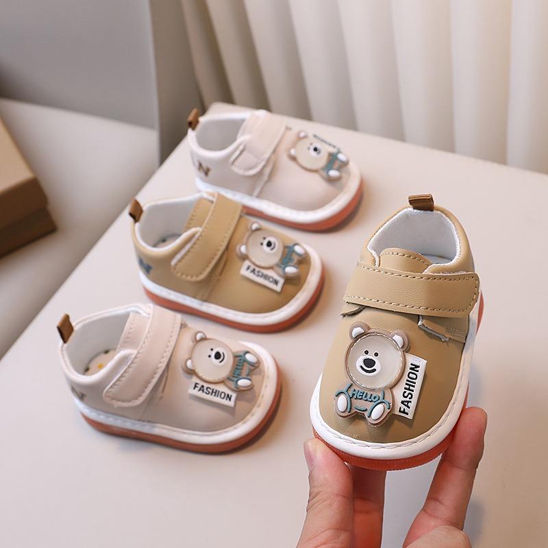 Scarpine Primi Passi Stridenti per Neonati 0-2 Anni Scarpe Unisex per Neonati con Suola Morbida e Suono per Abbigliamento Casual da Bambino con Cartoni Animati