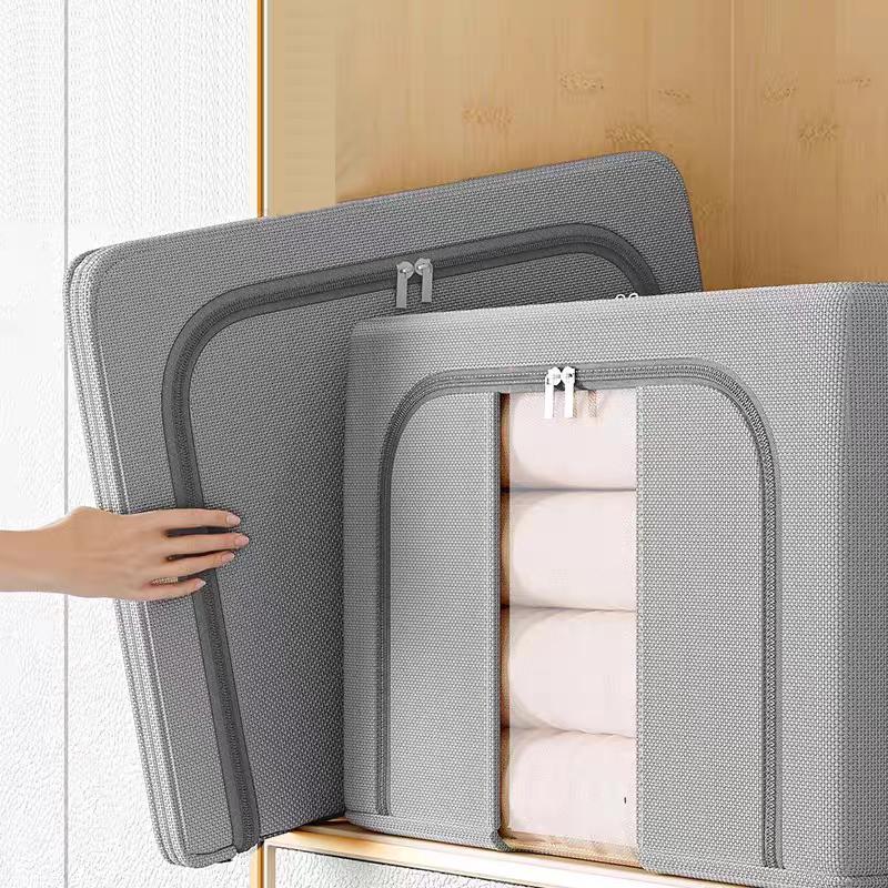 Foldable Storage Box Clothing Organizer Moving Extra Large Oxford Folding Boxes High Capacity Home Organization