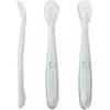4 Silicone Baby Spoon, Soft Curved Baby Feeding Spoon, Rice Porridge Spoon Tw