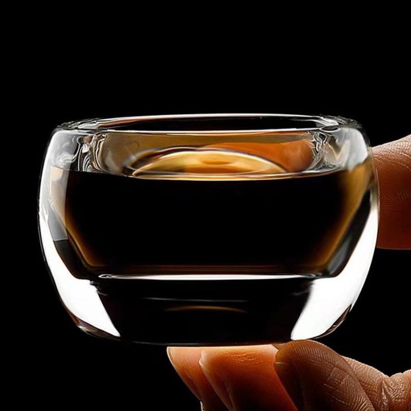 80ml Filiżanka do herbaty Kryształowe szkło Czyste naturalne szkło Zagęszczony kubek do wina Przezroczysty kubek mistrzowski Prezenty dla przyjaciół Kubki Szklanki