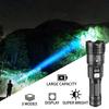 High Power LED Flashlights Built-in Battery USB Rechargeable Strong Hand Light Multifunctional Torch Lamp For Emergency Camping