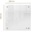 Mini Tableau Transparent - NOBO - 300 X 300 Mm - Acrylique Effaçable - Fixations Incluses - Design Moderne
