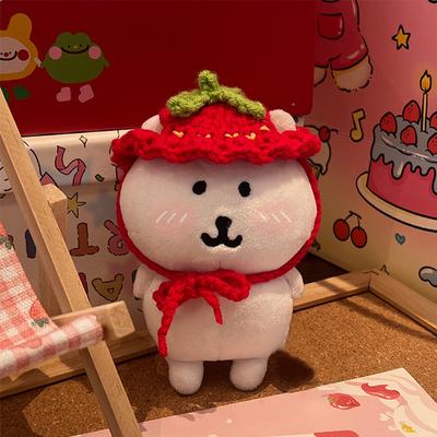 Para Roupas de Boneca Urso Piada de 13cm Roupas da Moda Chapéu Roupas de Boneca Combinação de Cores Cachecol Triangular Acessórios para Bonecas Decoração Fofa Roupas Pequenas
