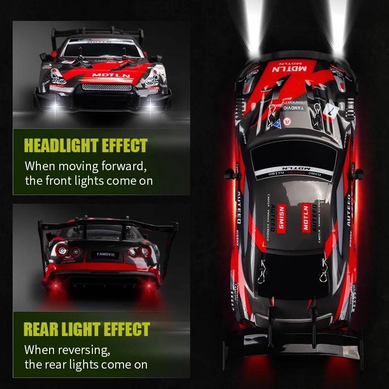 ABAX1 Professional RC remote control car four-wheel drive drift racing car cool lighting competition racing car electric toy