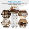 14 Stück Edelstahl-Winkelverbinder Hardware-Winkel für den allgemeinen Gebrauch Reparaturwinkel Holz Gerade Folienplatte Befestigungsplatten Flach