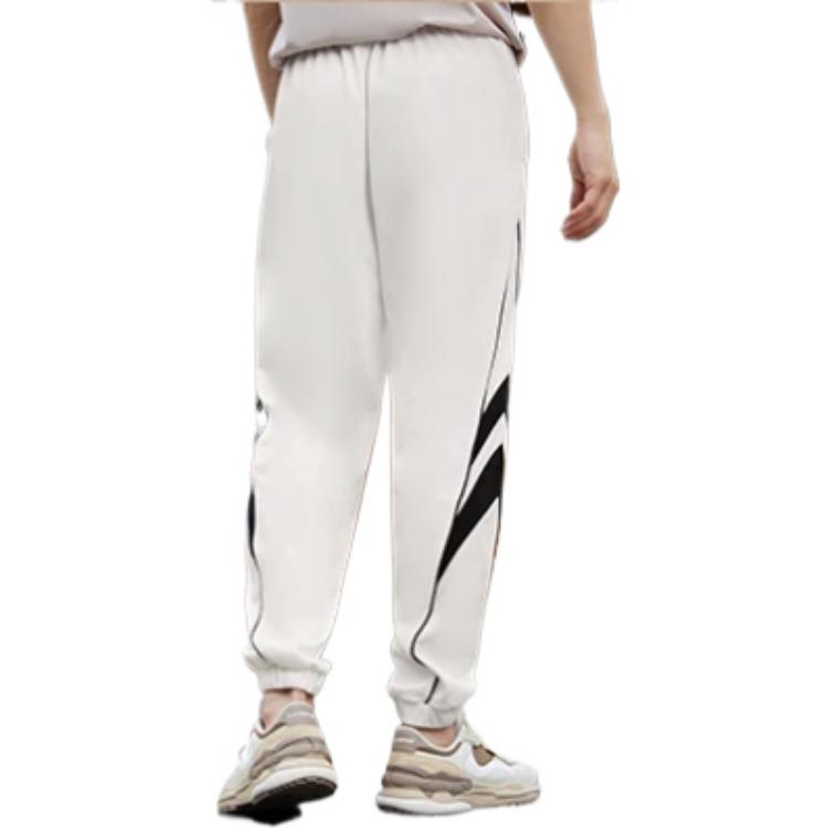 Li Ning Sports Fashion Collection SS22 Sweatpants Unisex Ivory AKLS975-4