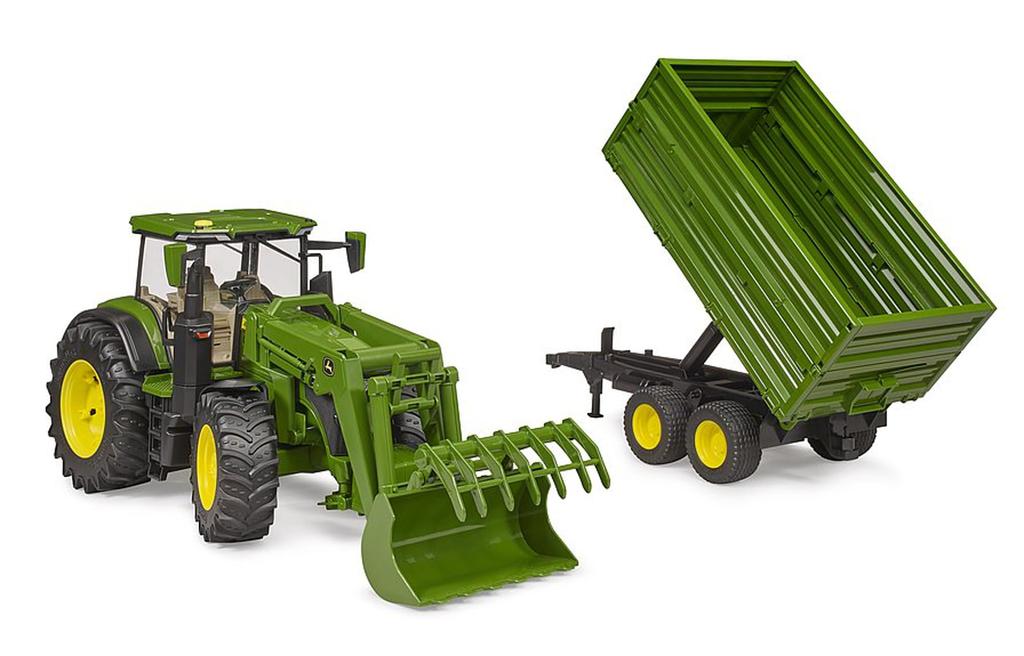 Bruder JD 7R 350 Front Loader & Tipping Trailer BR03155