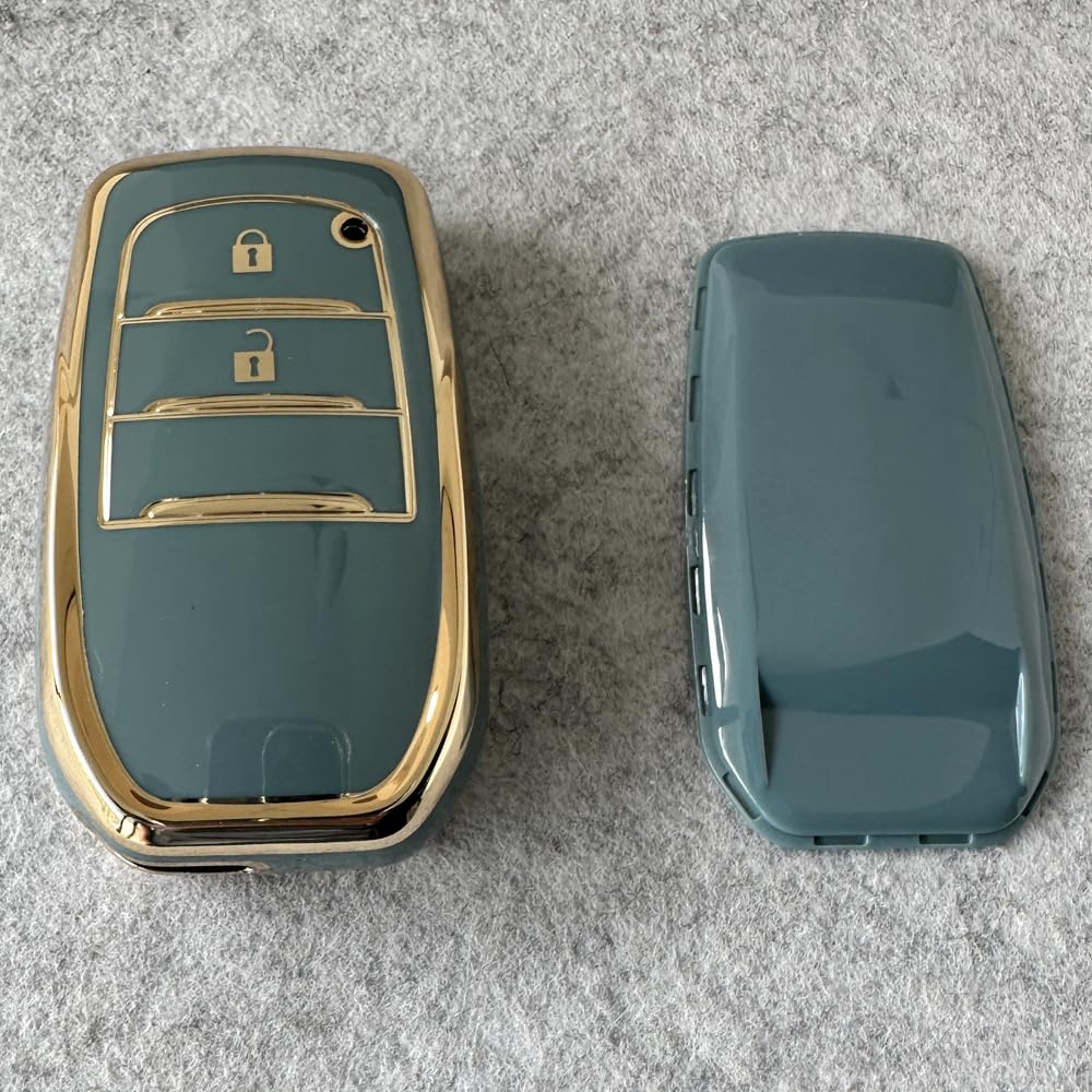 Kinotaka Toyota TPU 2 Button Smart Key Case for Yaris Cross Prius 60 Series