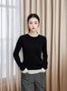 100% Pure Wool Women's Slim Fit Pullover: Classic, Versatile Two-Piece Look for Autumn/Winter