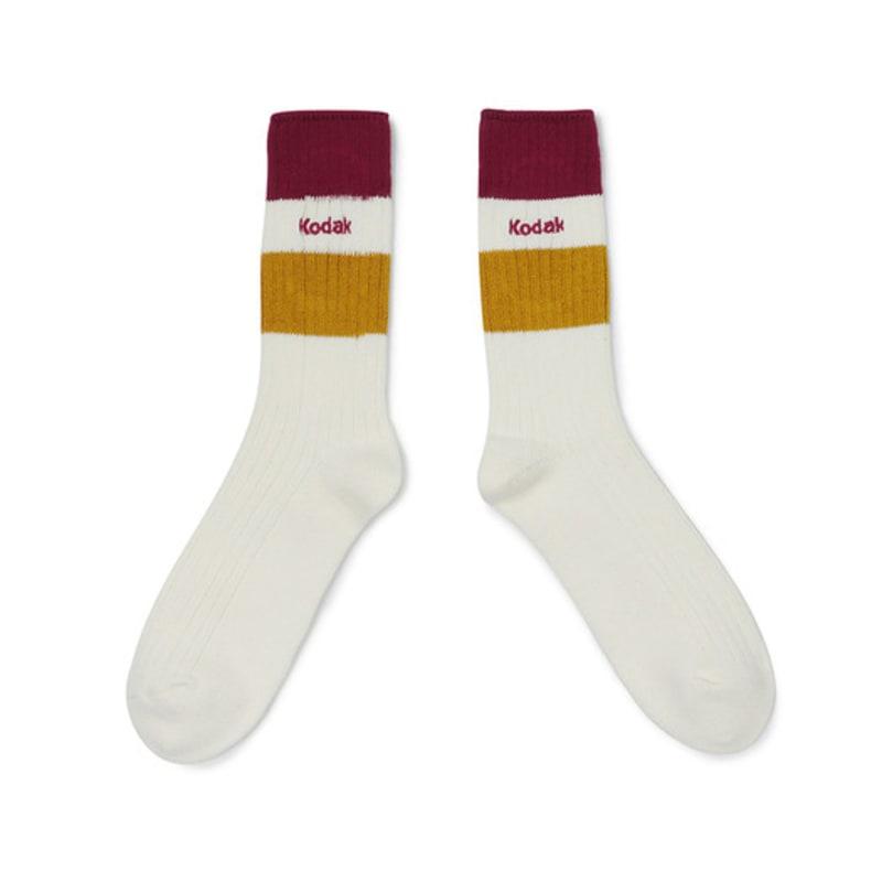 KODAK Apparel Cushion Color Crew Socks RED