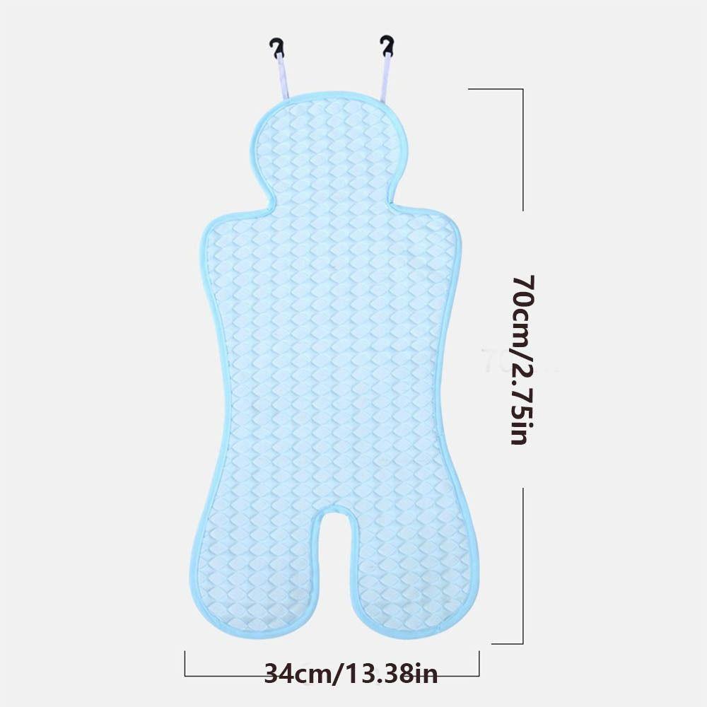 Pram Lining Infants Baby Strollers Cooling Mat Breathable Comfortable Baby Stroller Cushion Solid Color Pram Pad