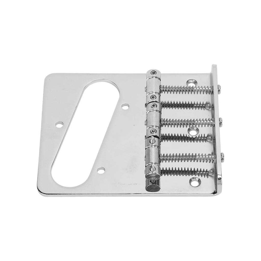 Fixed 3 Saddles Electric Guitar Bridge Metal String Tailpiece Replacement with Mounting Screws