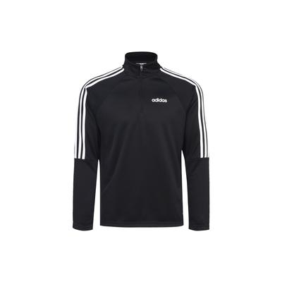 Sweat-shirt rayé décontracté à col montant pour homme Hauts Noir DY3145