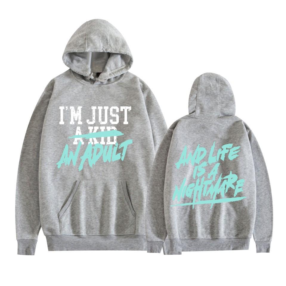 The Casual and Fashionable Hooded Men's and Women's Hoodies From I'M JUST A KIDE 2025 Are Selling Well In Harajuku