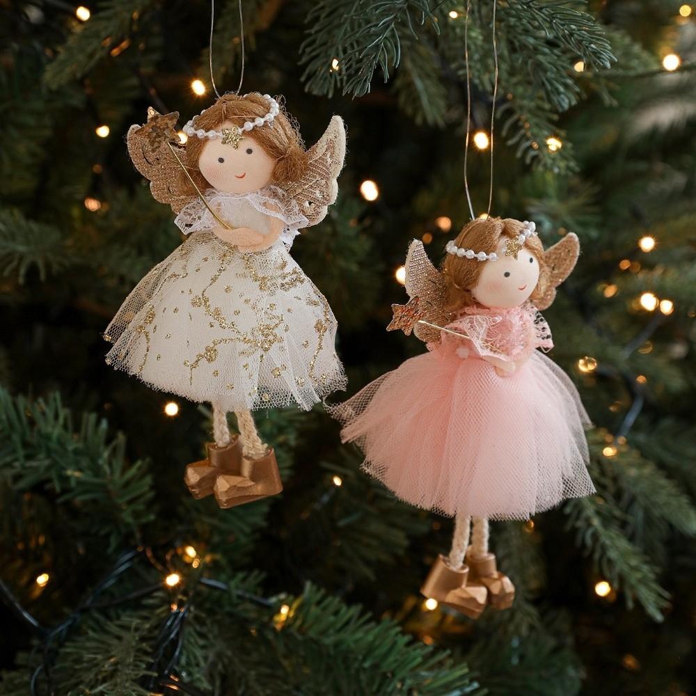 Plush Christmas Tree Hanging Ornaments Fabric Animal Pendants Christmas Tree Hanging  Xmas Party