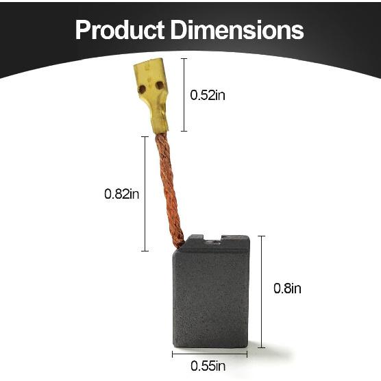 402874-07 Angle Grinder Cut Off Brush, Carbon Brush Compatible with DeWalt Grinder DW840 Power Tools Angle Grinder Motor - 4 PCS