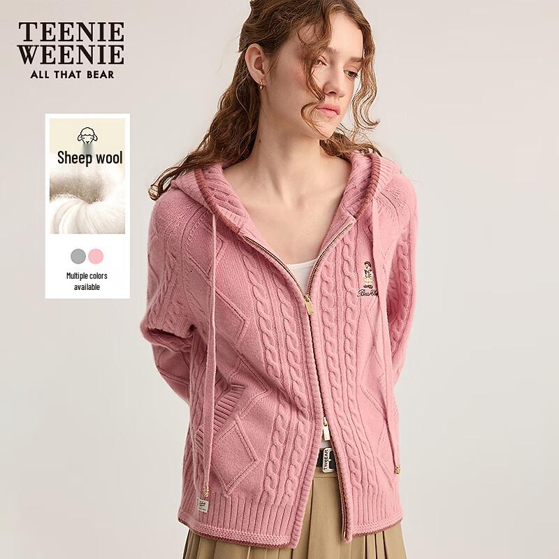 Teenie Weenie Women's Bear Hooded Knit Cardigan