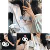 Kuromi Girl T-shirt With My Melody Print Kawaii Sanrio Anime Blouse