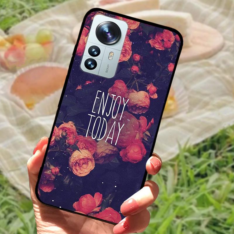 For Xiaomi Mi 12 Case 12X 12S Soft Silicone Cartoon Painted Phone Cover For Xiaomi 12 Pro Case 12S PRO Shockproof Coques Bumper