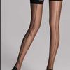 Wide Neck Rear Vertical Line Thin Nylon Long Socks Stockings Transparent Thigh High Stockings Women Girls Knee High Socks