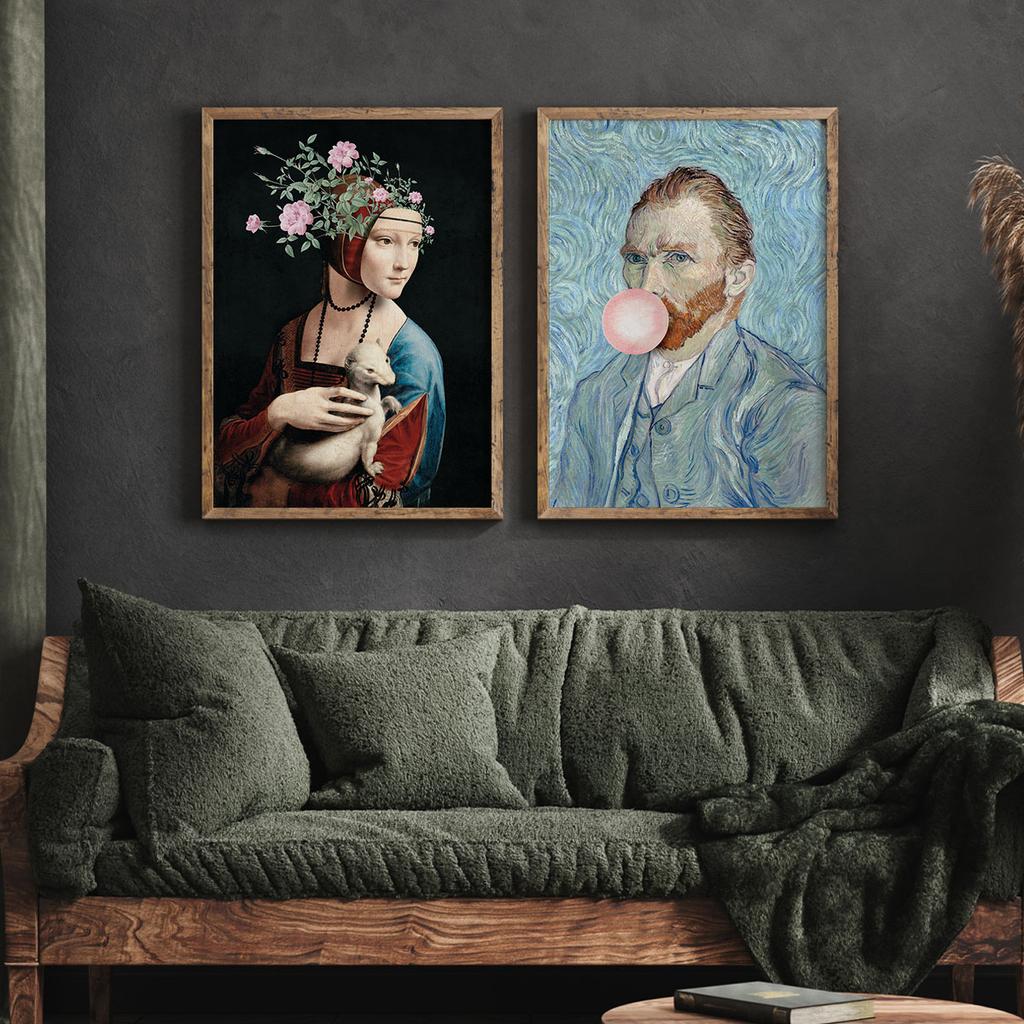 Set of Two Portrait Posters Van Gogh