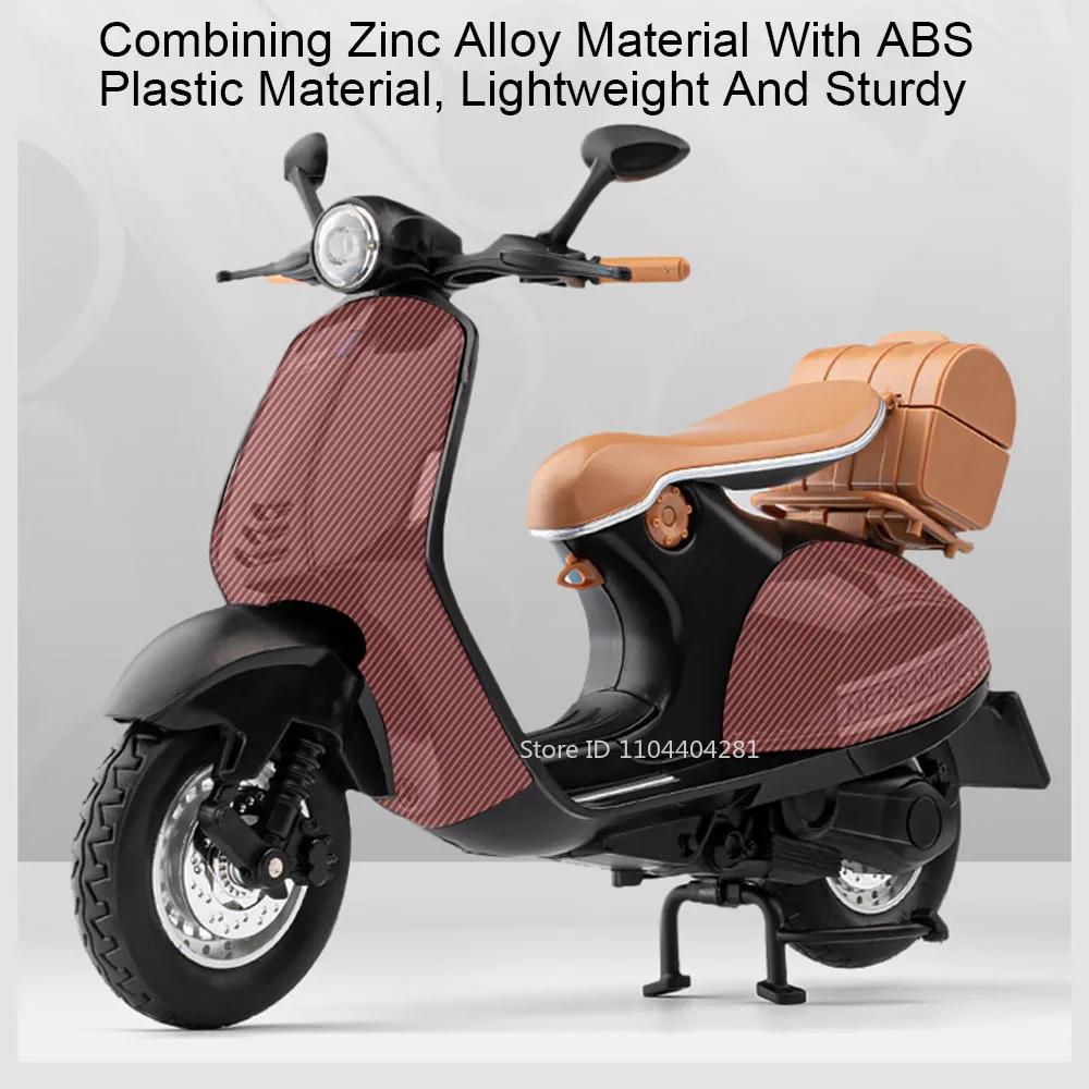 1:12 Vspa 946 Retro Style Motorcycle Alloy Model Toys Diecast Car Front Wheel Steering Shock Absorption Vehice For Boys Gift