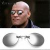 Ochelari de nas cu clips stil Matrix - Ochelari de bărbați rotunzi fără ramă cu UV400