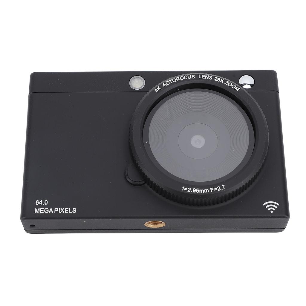 4K Digital Camera 2.83 Inch Screen 64MP Autofocus Vlogging Camera with 28X Digital Zoom Beauty Retro Filter Compact