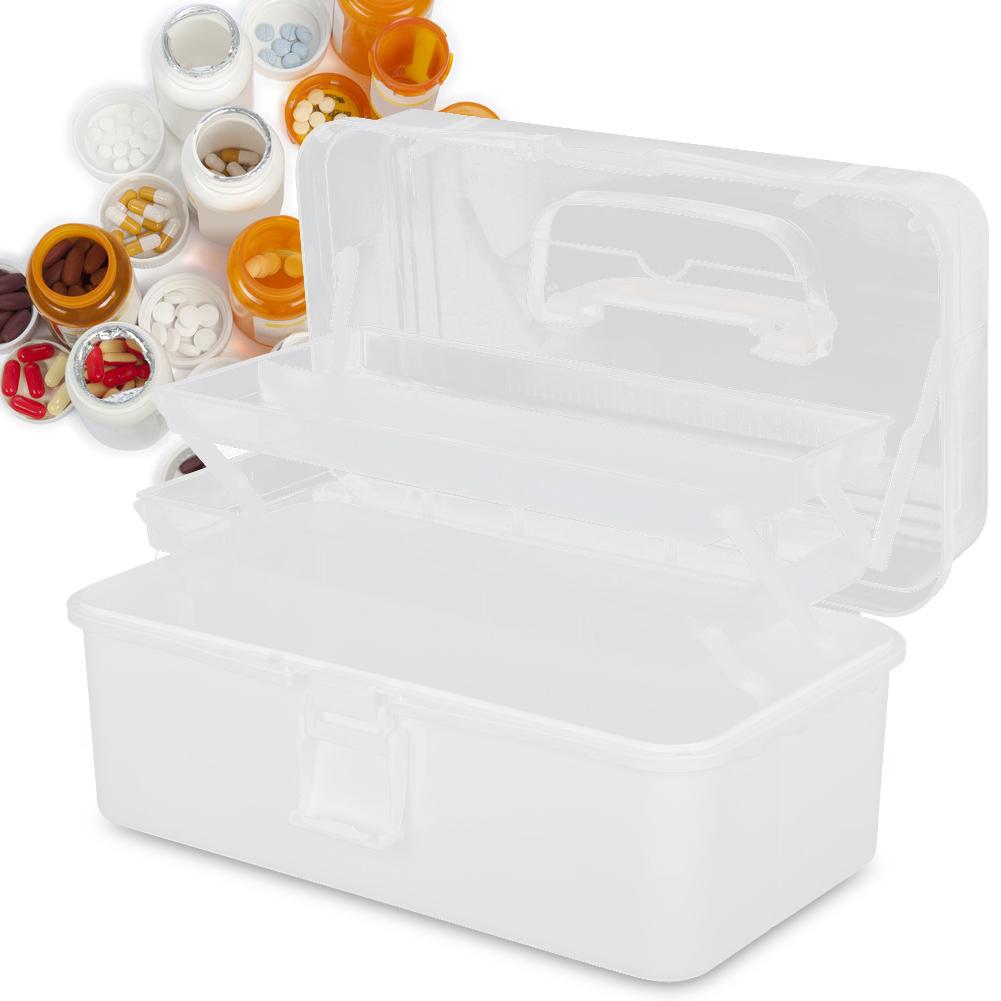 Akutmedicin Förvaringslåda Bärbar Hemmedicin Organiseringsfodral LådaL