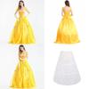 Enchanting Princess Belle Cosplay Fancy Dress For Halloween And Parties