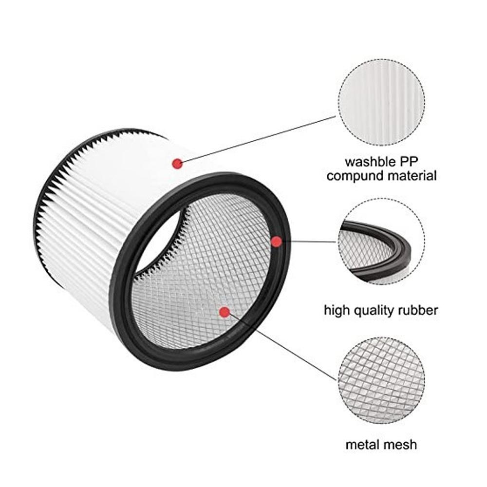 Replacement Filter Accessories for Shop Vac Vacuum Cleaners 90304/90350,for Most Shop Vac Dry and Wet Vacuum Cleaners